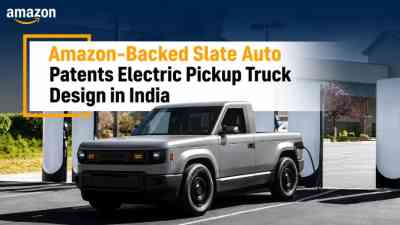 Amazon-Backed Slate Auto Patents Electric Pickup Truck Design in India